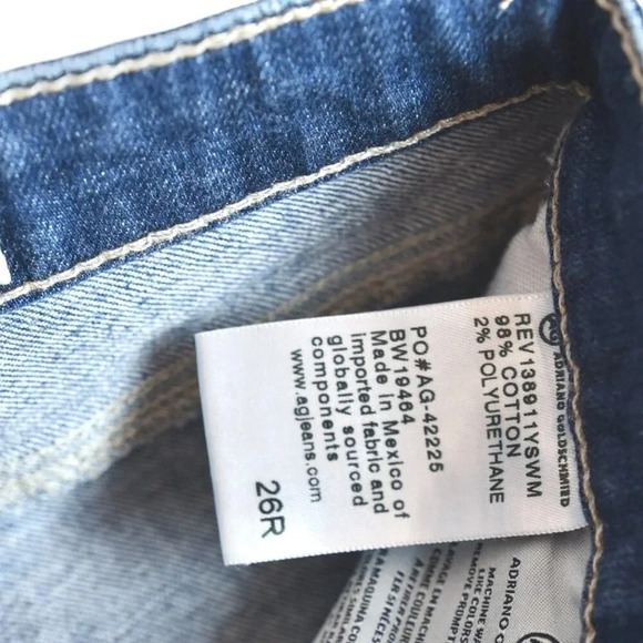 AG Adriana Goldschmied The Legging Ankle Super Skinny Jeans Distressed 26R - Picture 12 of 12